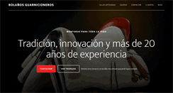Desktop Screenshot of bolanosguarnicioneros.com