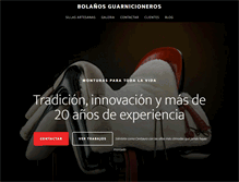 Tablet Screenshot of bolanosguarnicioneros.com